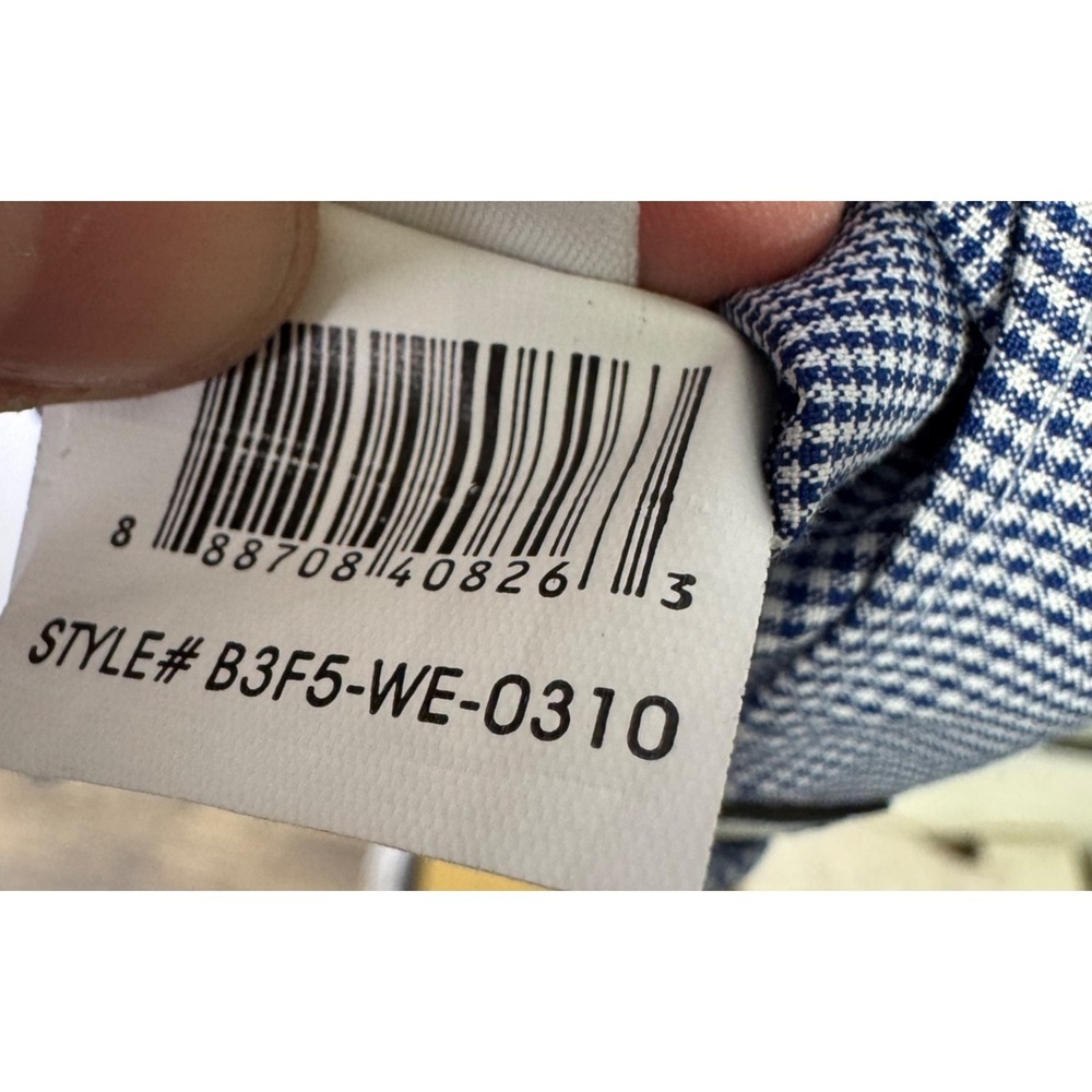 Black Brown 1826 Mens Blue Check Egyptian Cotton Slim Fit Non Iron Shirt 16.5 34 - Picture 13 of 16
